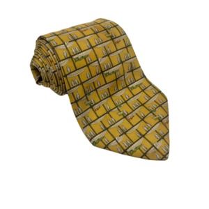 Salvatore Ferragamo Yellow Bird Tie